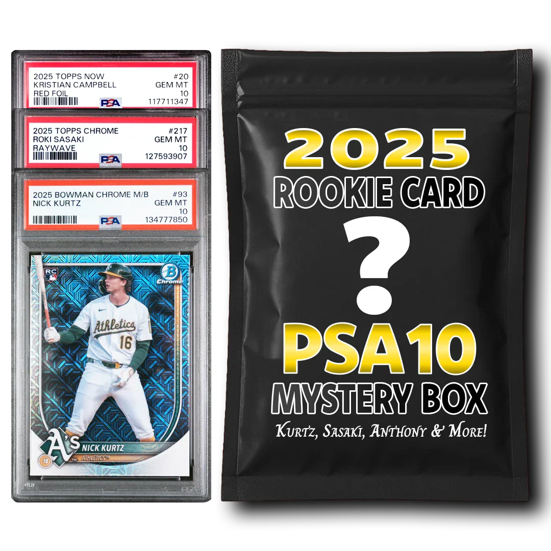 PSA 10 Graded 2025 MLB Baseball Rookie Card Mystery Box (Kurtz, McGonigle, Anthony, Griffin & More!)