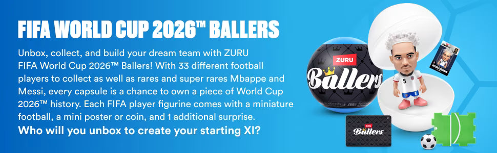 FIFA WORLD CUP 2026™ Ballers Series 1 Football Unboxing Toy for ALL Collectible by ZURU